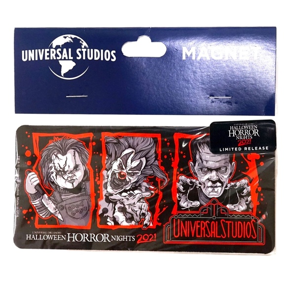 Universal Studios Halloween Horror Nights 2021 Retro Marquee Magnet - Picture 1 of 1